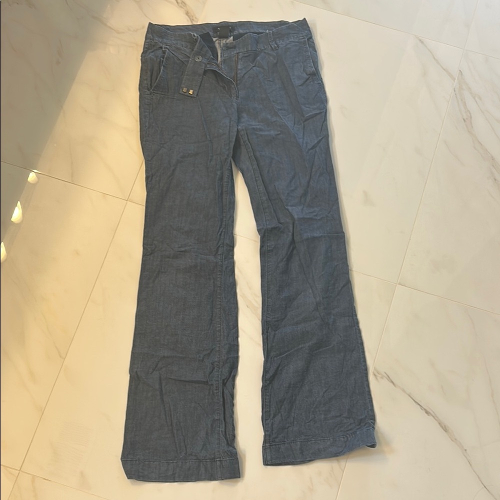 White House Black Market Blue Flare Blue  Pants